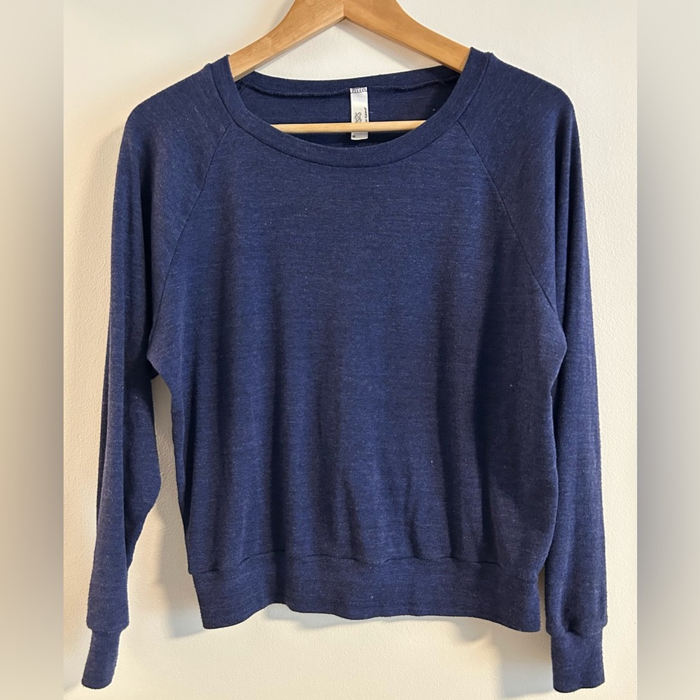 American Apparel Violet Blue Long Sleeve Top